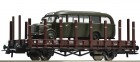 67255 Roco Flat car loaded with military bus